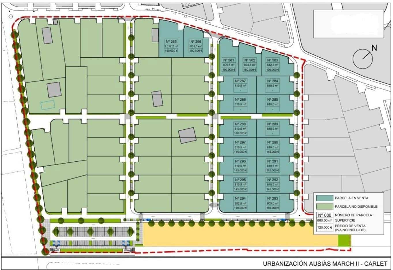 Building Plot for sale in Carlet - € 145,000 (Ref: 8743614)