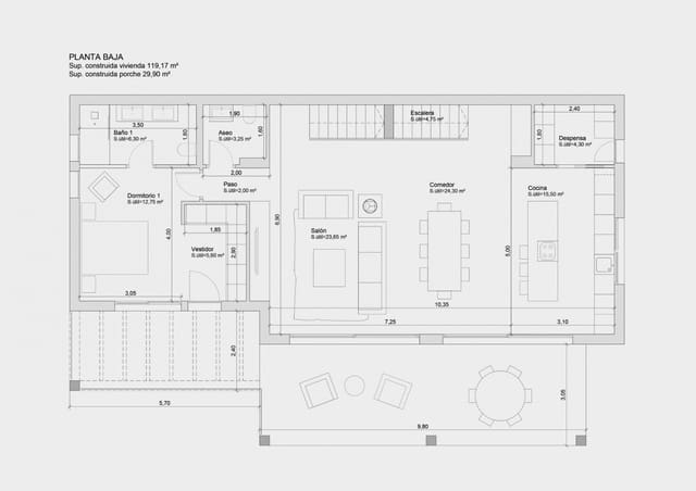 4 quarto Moradia para venda em Partides comunes - Adsubia, Javea / Xàbia com piscina garagem - 978 000 € (Ref: 9130909)