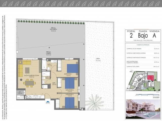 3 bedroom Apartment for sale in Montañar - El Arenal, Javea / Xàbia with pool garage - € 675,000 (Ref: 9130927)