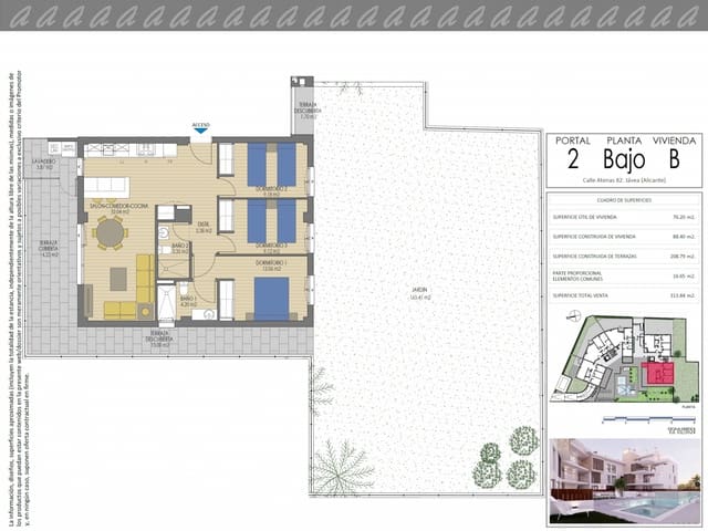 3 sypialnia Apartament na sprzedaż w Montañar - El Arenal, Javea / Xàbia z basenem garażem - 740 000 € (Ref: 9130928)