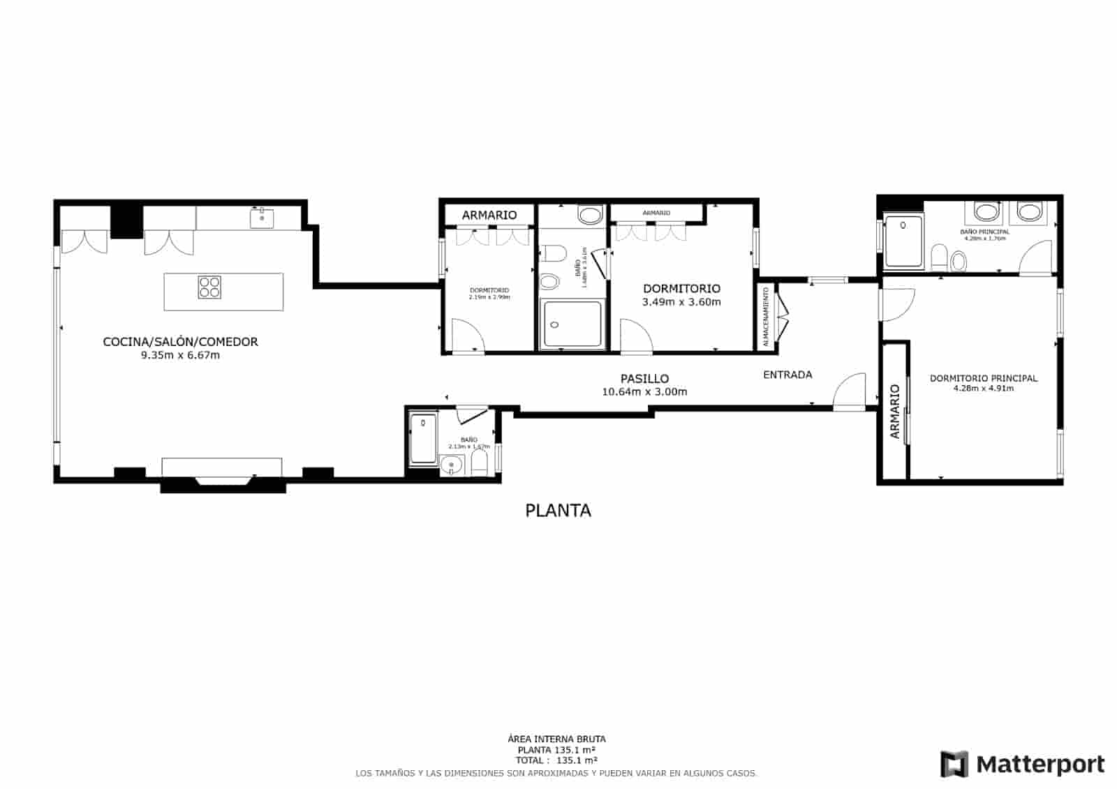3 soveværelse Lejlighed til salg i Valencia by - € 1.290.000 (Ref: 9132168)