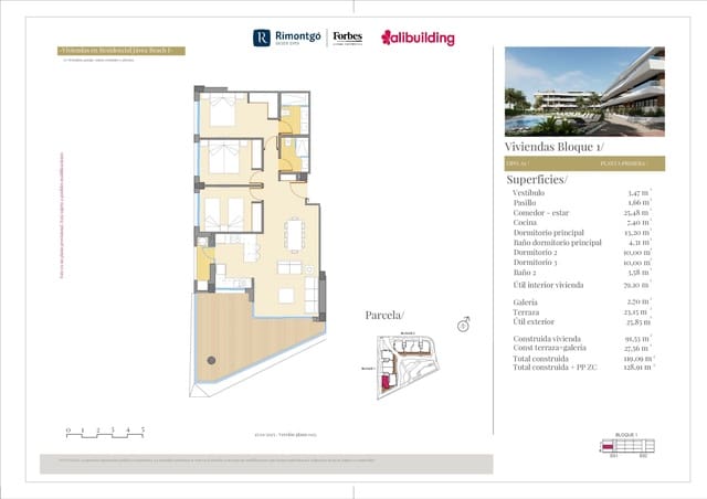 3 soveværelse Lejlighed til salg i Arenal, Javea / Xàbia med swimmingpool garage - € 610.000 (Ref: 9160833)