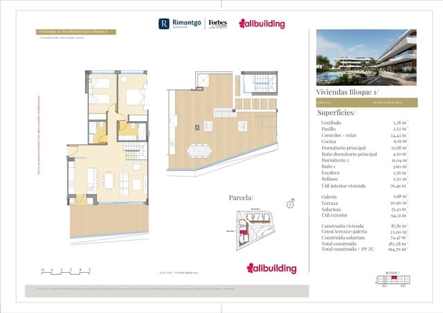 2 makuuhuone Kattohuoneisto myytävänä paikassa Arenal, Javea / Xàbia mukana uima-altaan 
autotalli - 685 000 € (Ref: 9160835)