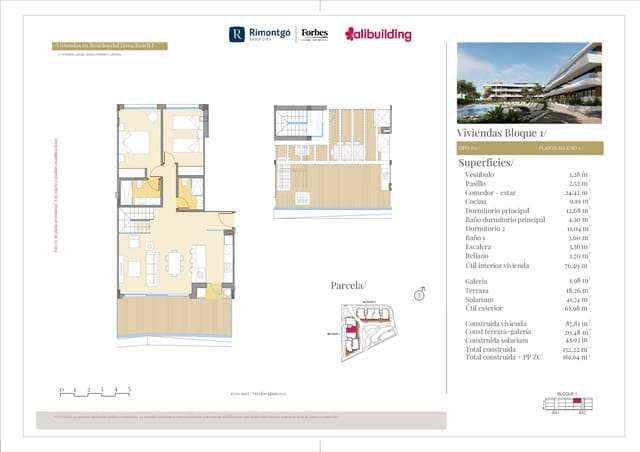 2 soverom Penthouse til salgs i Arenal, Javea / Xàbia med svømmebasseng garasje - € 635 000 (Ref: 9160836)