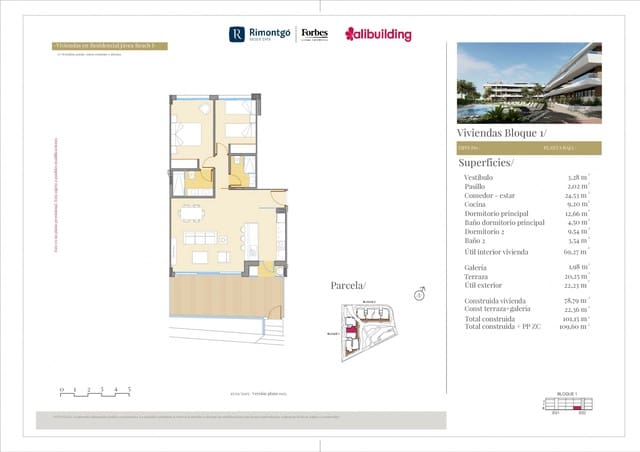 2 soveværelse Lejlighed til salg i Arenal, Javea / Xàbia med swimmingpool garage - € 515.000 (Ref: 9160837)