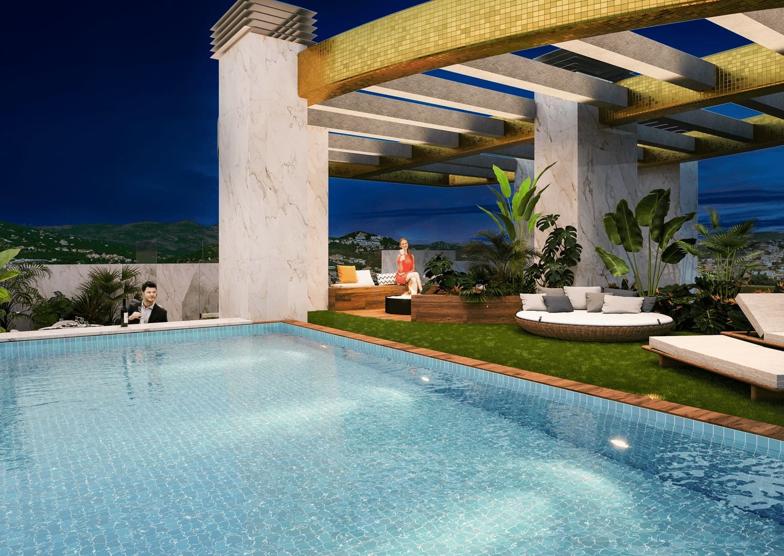 3 Zimmer Apartment zu verkaufen in Calpe / Calp mit Pool Garage - 555.000 € (Ref: 7670783)