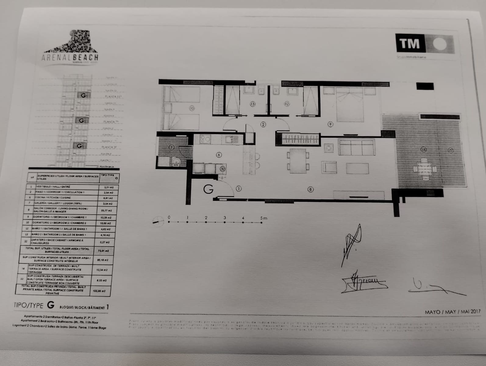 2 soveværelse Lejlighed til salg i Calpe / Calp med swimmingpool garage - € 499.000 (Ref: 8541169)