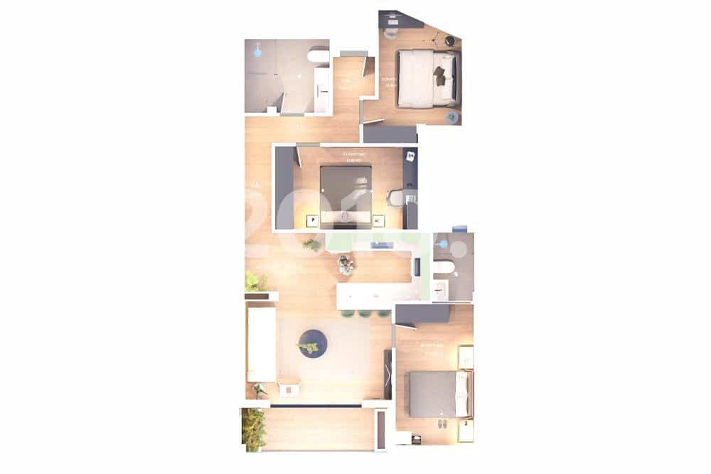 3 Zimmer Apartment zu verkaufen in Vera mit Garage - 126.000 € (Ref: 10041951)