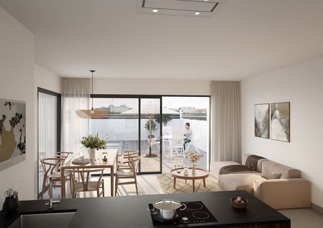 Adosado de 3 habitaciones en El Chaparral - La Siesta - La Torreta, Torrevieja en venta con piscina garaje - 449.900 € (Ref: 9221617)