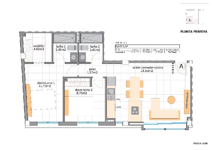 2 makuuhuone Huoneisto myytävänä paikassa Lo Pagan mukana uima-altaan 
autotalli - 199 995 € (Ref: 9386745)