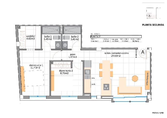 2 makuuhuone Huoneisto myytävänä paikassa Lo Pagan mukana uima-altaan 
autotalli - 199 995 € (Ref: 9386745)