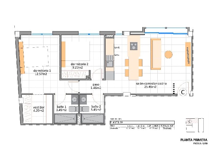 2 makuuhuone Huoneisto myytävänä paikassa Lo Pagan mukana uima-altaan 
autotalli - 199 995 € (Ref: 9386745)