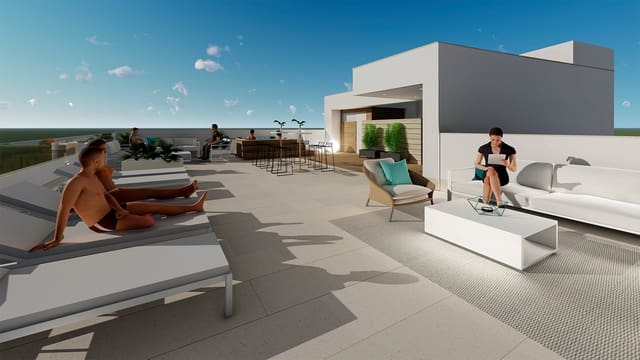 3 chambre Penthouse à vendre à El Chaparral - La Siesta - La Torreta, Torrevieja avec piscine garage - 495 000 € (Ref: 9588460)