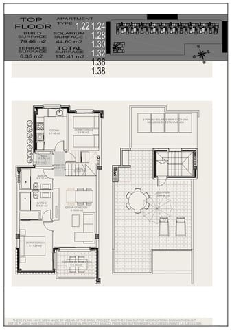 2 bedroom Penthouse for sale in Torrevieja with pool garage - € 274,900 (Ref: 9592203)