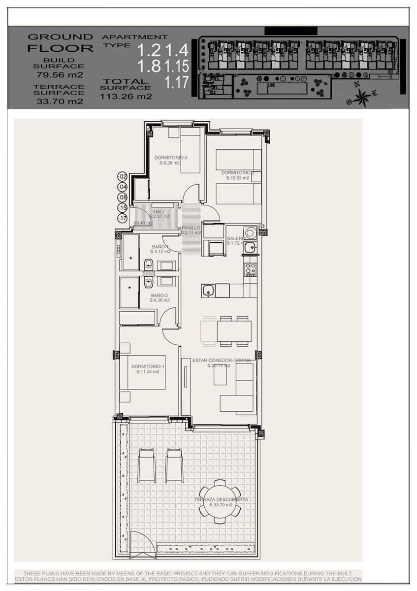 2 bedroom Penthouse for sale in Torrevieja with pool garage - € 270,900 (Ref: 9592203)
