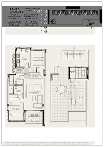 Ático de 2 habitaciones en El Chaparral - La Siesta - La Torreta, Torrevieja en venta con piscina garaje - 270.900 € (Ref: 9592203)