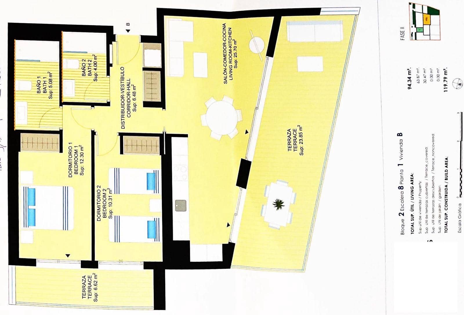 2 soverom Leilighet til salgs i Dehesa de Campoamor med svømmebasseng garasje - € 330 000 (Ref: 9740194)