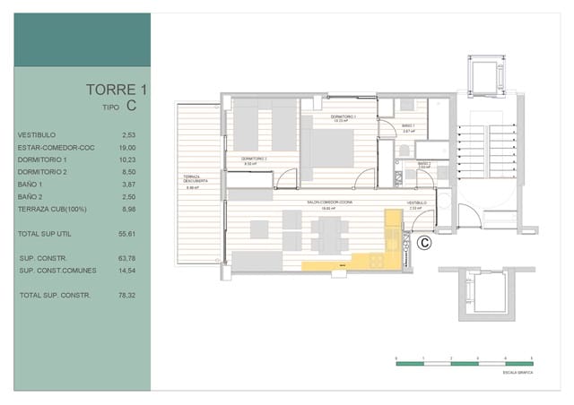 Apartamento de 2 habitaciones en Zona Pueblo, Guardamar del Segura en venta con piscina garaje - 255.000 € (Ref: 9795611)