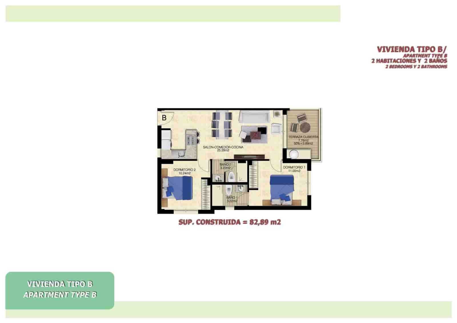 2 bedroom Apartment for sale in Torrevieja with pool garage - € 269,000 (Ref: 9809798)
