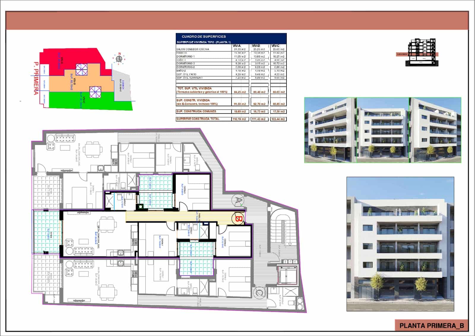 2 bedroom Apartment for sale in Torrevieja with pool garage - € 299,000 (Ref: 9809799)