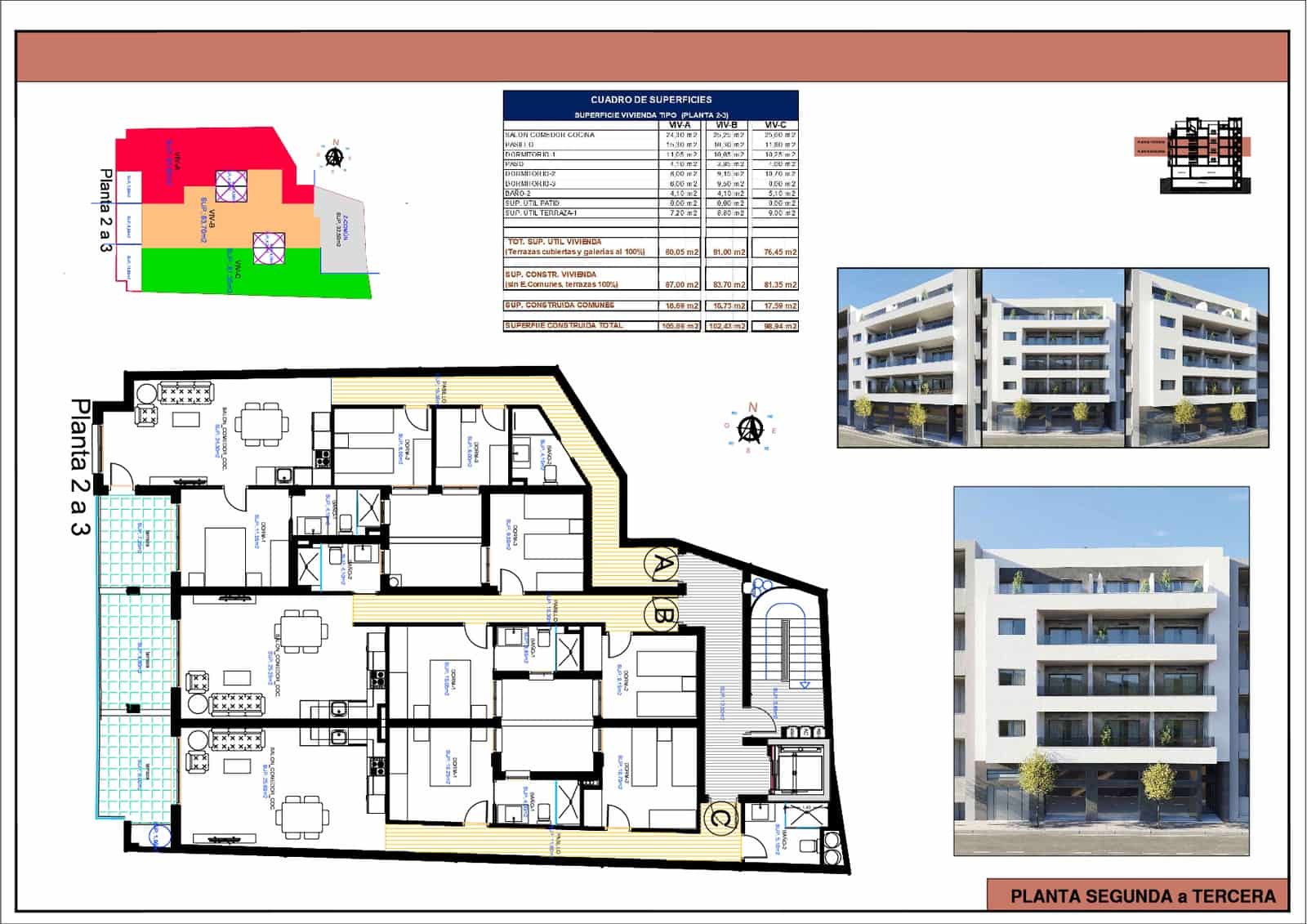 2 bedroom Apartment for sale in Torrevieja with pool garage - € 299,000 (Ref: 9809799)