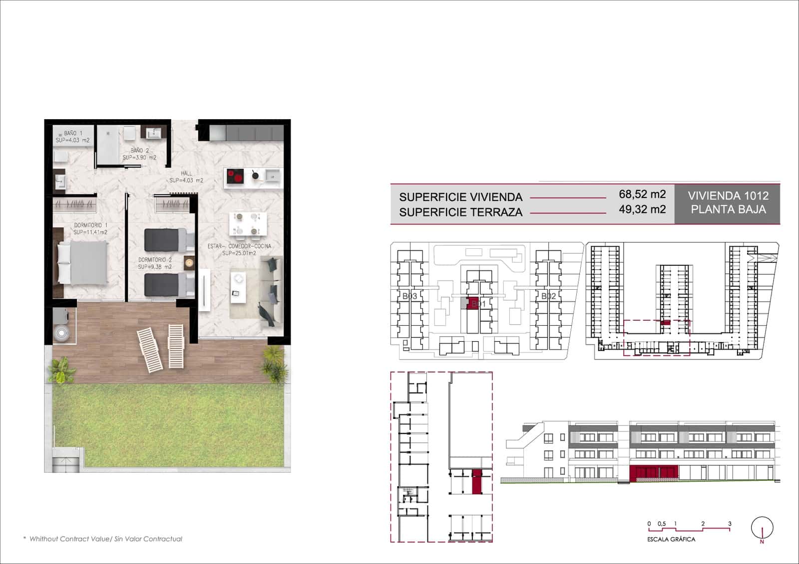 2 bedroom Apartment for sale in Pilar de la Horadada with pool garage - € 373,890 (Ref: 9953357)