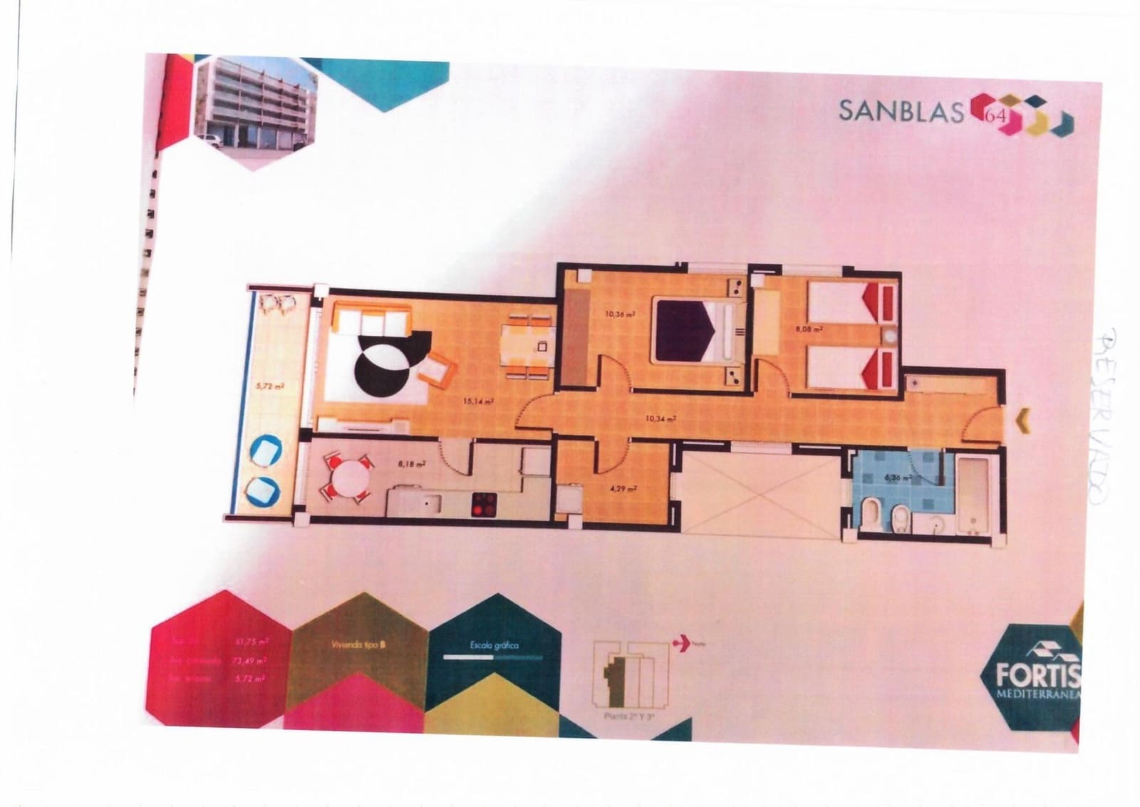 2 bedroom Flat for sale in Vinaros - € 153,000 (Ref: 9604980)