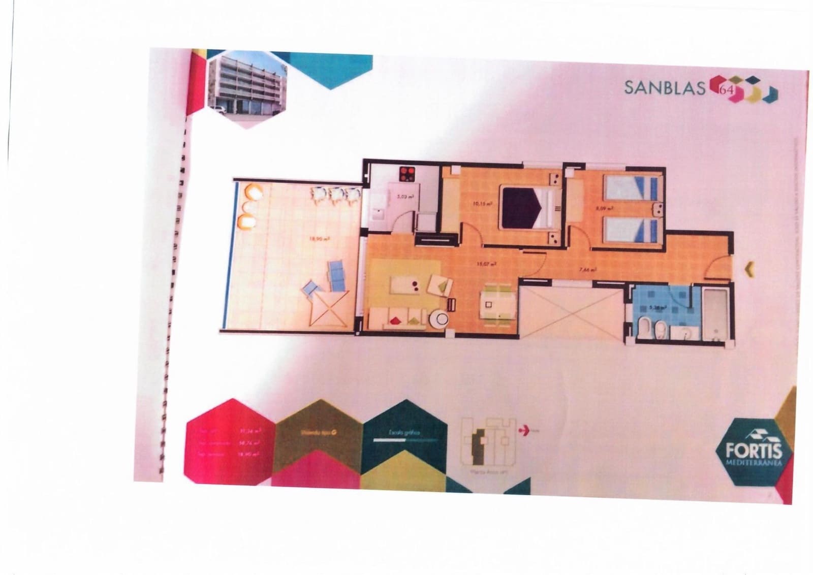 2 bedroom Flat for sale in Vinaros - € 153,000 (Ref: 9604980)