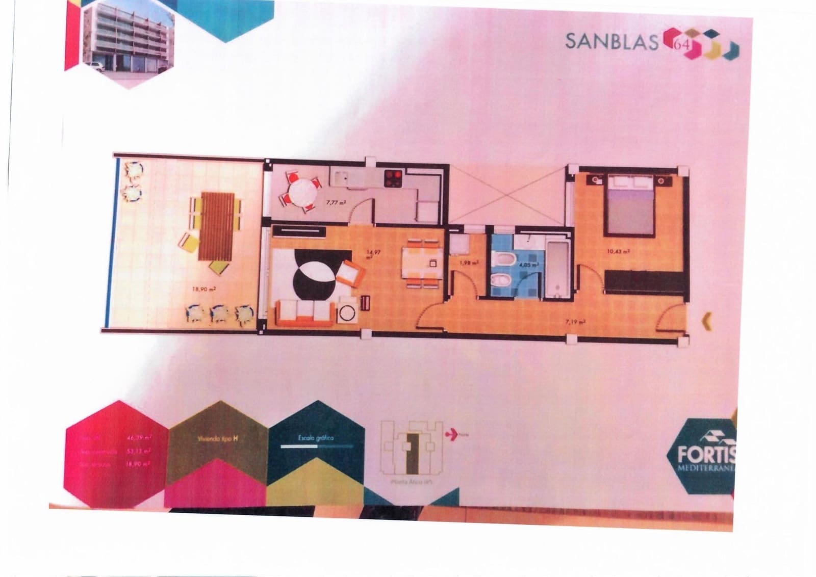 2 bedroom Flat for sale in Vinaros - € 153,000 (Ref: 9604980)