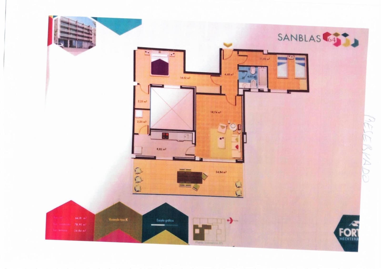 2 bedroom Flat for sale in Vinaros - € 153,000 (Ref: 9604980)