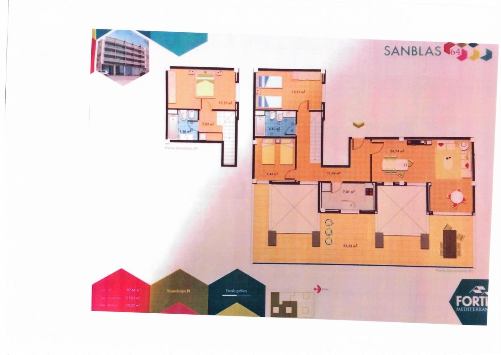 2 bedroom Flat for sale in Vinaros - € 153,000 (Ref: 9604980)