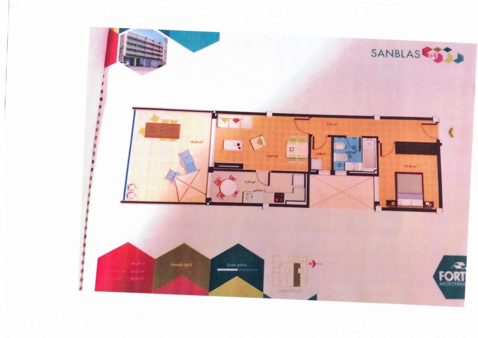 2 bedroom Flat for sale in Vinaros - € 153,000 (Ref: 9604980)