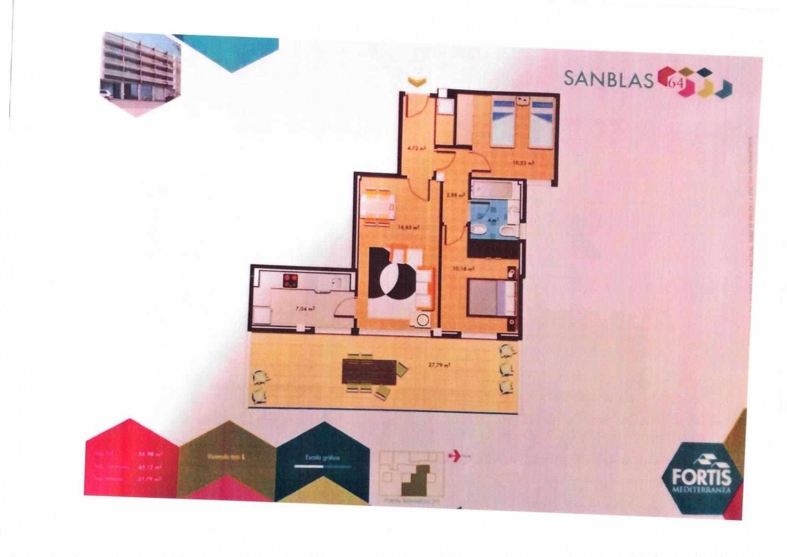 2 bedroom Flat for sale in Vinaros - € 153,000 (Ref: 9604980)