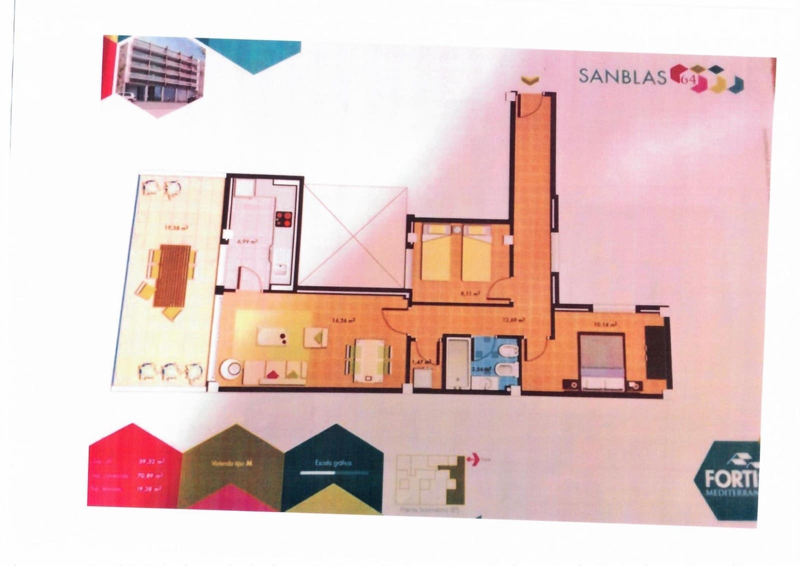 2 bedroom Flat for sale in Vinaros - € 153,000 (Ref: 9604980)