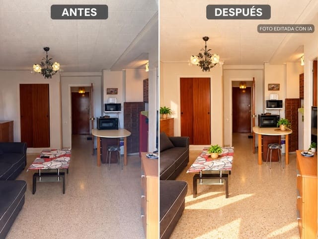 Piso de 1 habitación en Playa Poniente, Benidorm en venta con piscina - 195.000 € (Ref: 10166744)