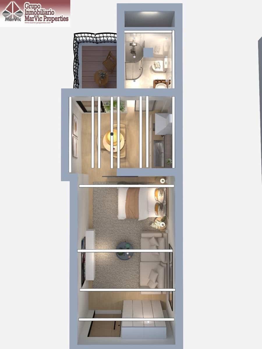 Apartamento de 2 habitaciones en La Villajoyosa / Vila Joiosa en venta - 259.000 € (Ref: 8662341)