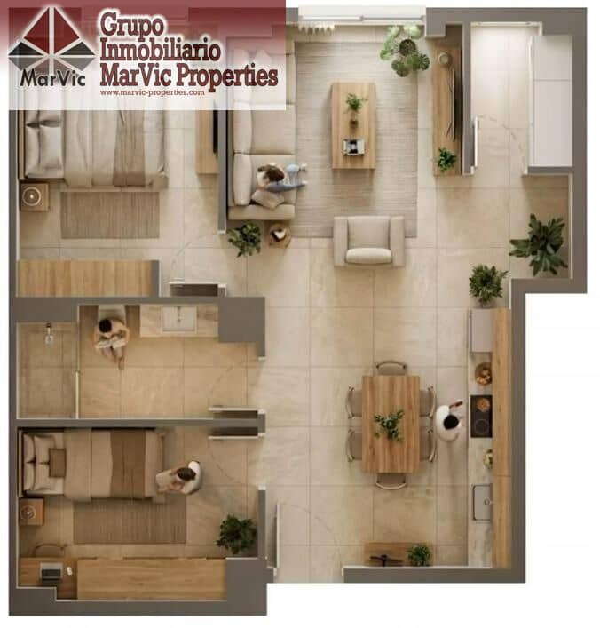 2 sypialnia Apartament na sprzedaż w Benidorm z basenem - 249 000 € (Ref: 9829197)