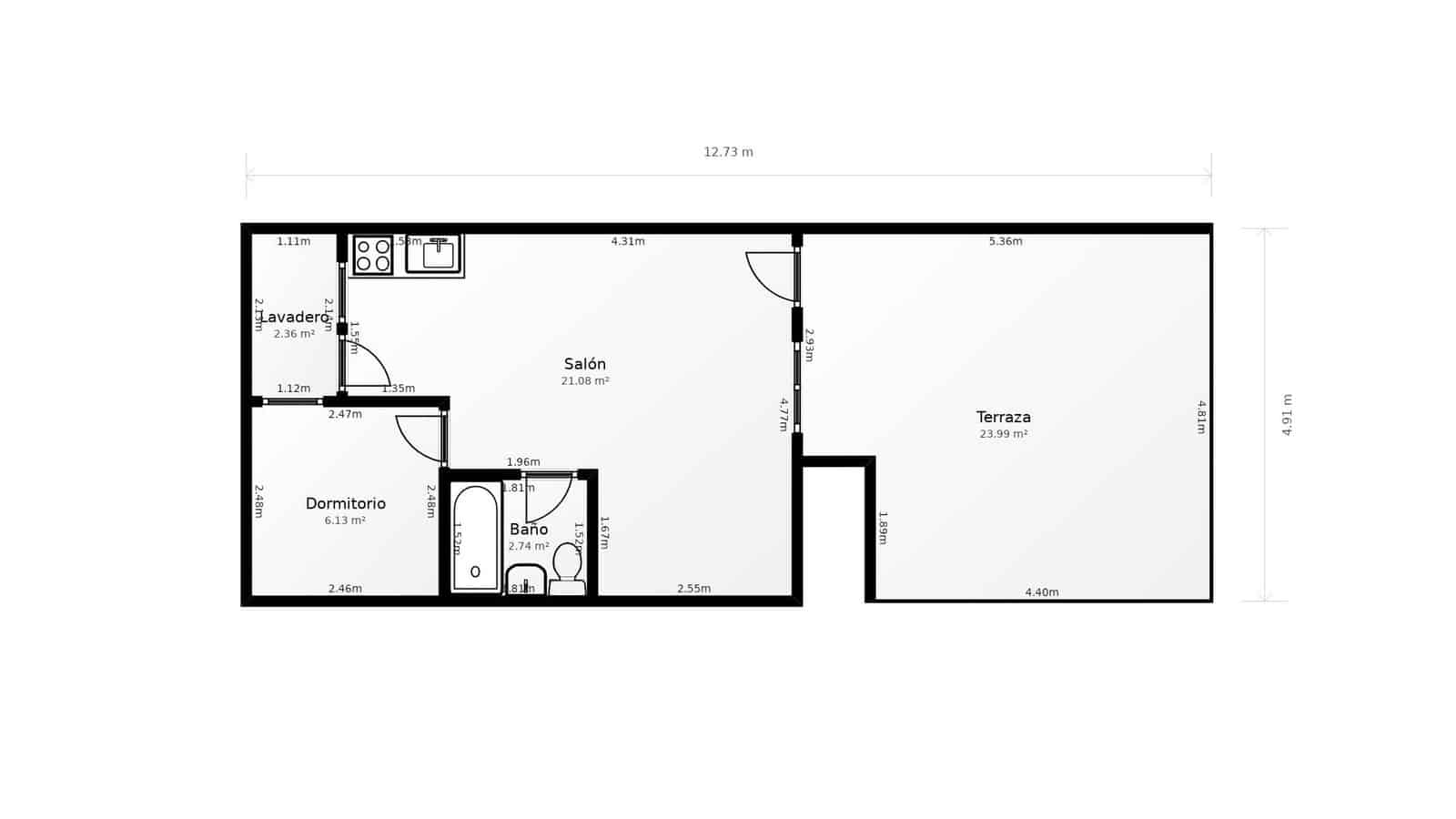 2 slaapkamer Rijtjeshuis te koop in El Limonar - € 105.000 (Ref: 10011558)