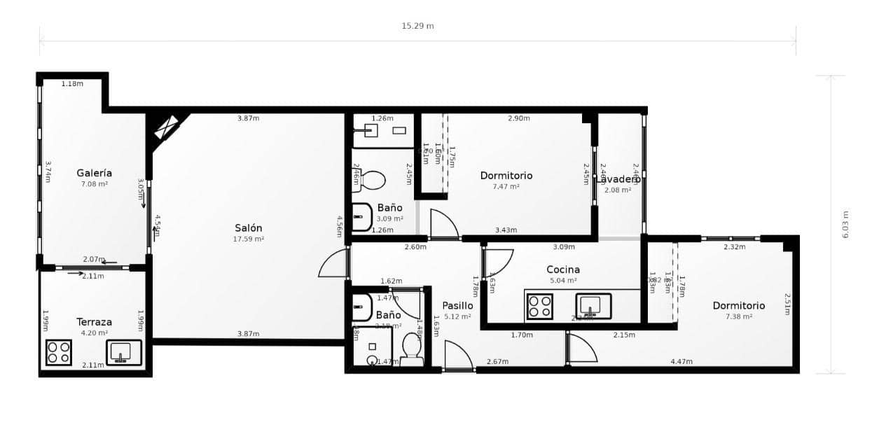 2 slaapkamer Penthouse te koop in Torrevieja met garage - € 226.000 (Ref: 10013085)