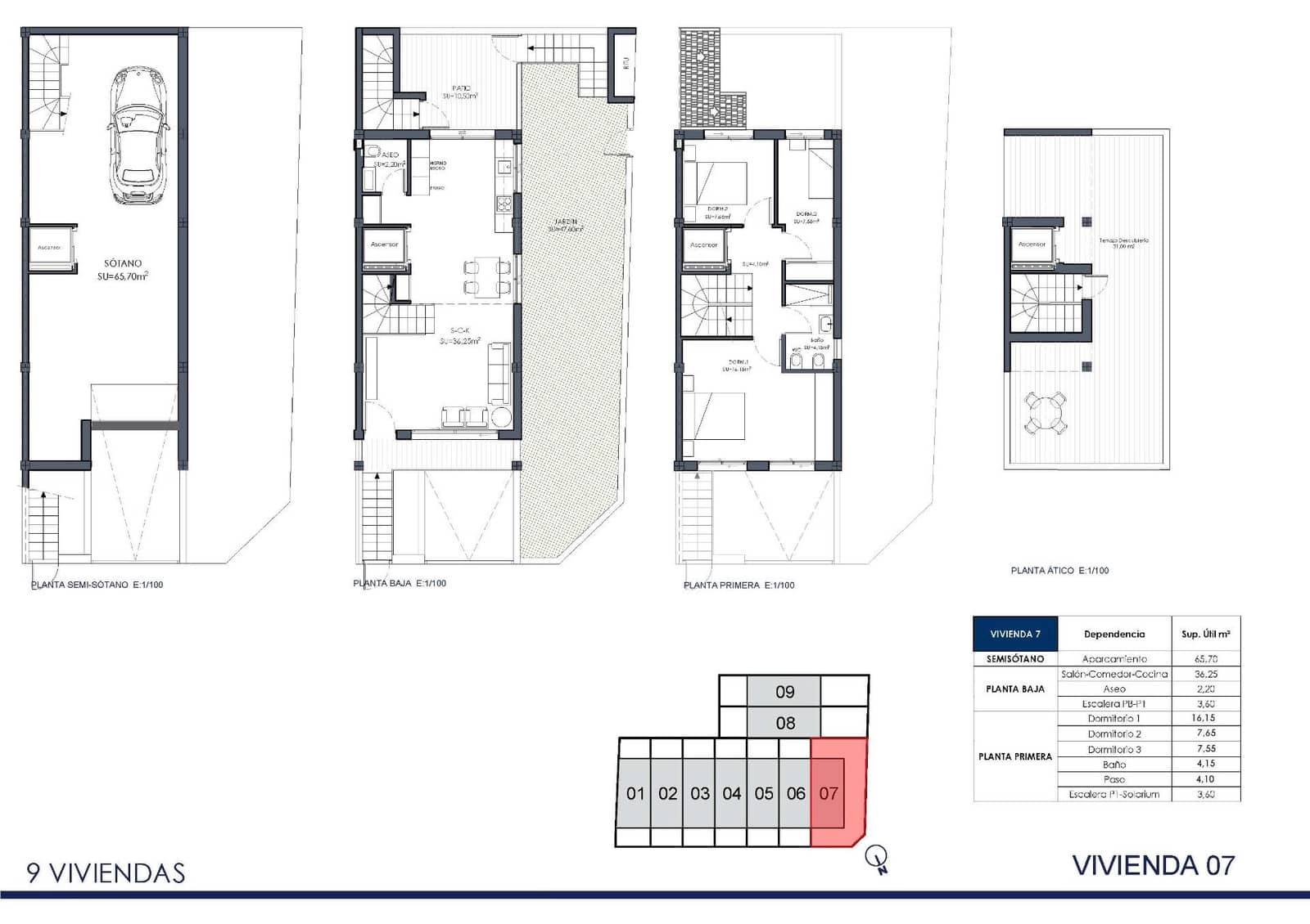 3 sypialnia Dom blizniak na sprzedaż w Rafal z basenem garażem - 295 000 € (Ref: 10024262)