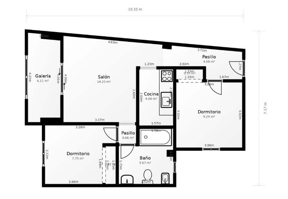 2 quarto Penthouse para venda em Torrevieja com piscina - 129 999 € (Ref: 10030677)