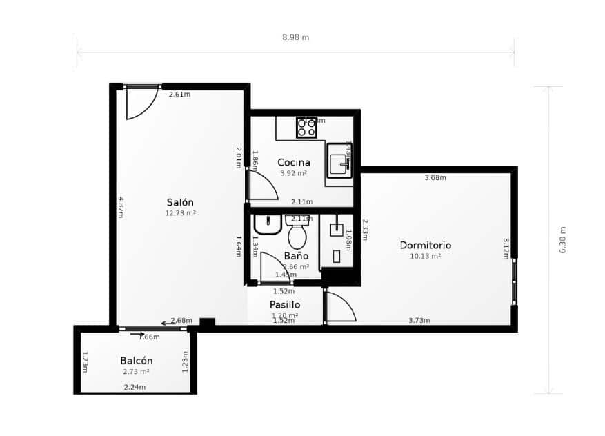 1 makuuhuone Kattohuoneisto myytävänä paikassa Torrevieja mukana uima-altaan - 115 000 € (Ref: 10078208)