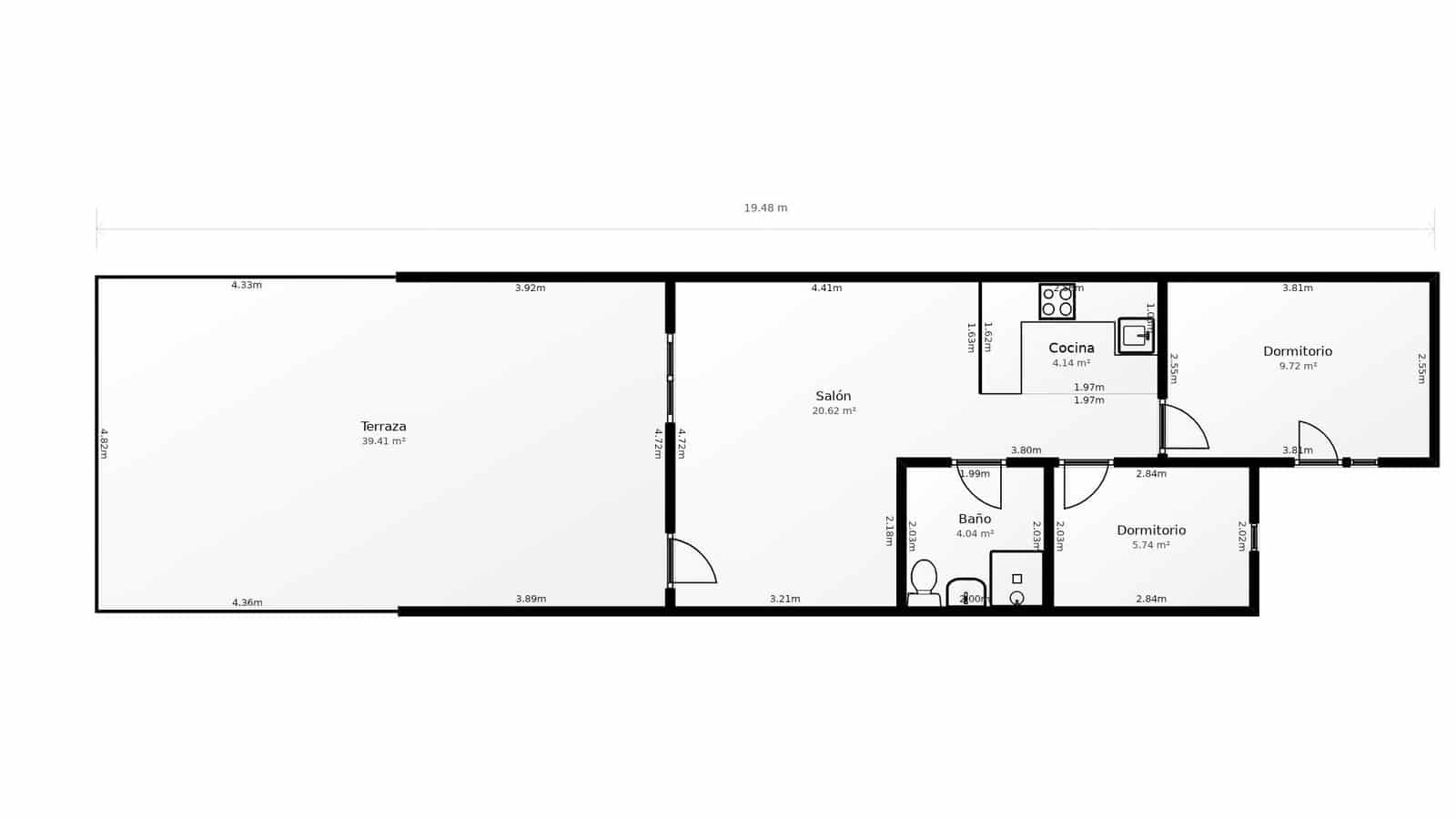 2 Zimmer Reihenhaus zu verkaufen in Aguas Nuevas - 169.000 € (Ref: 10136204)