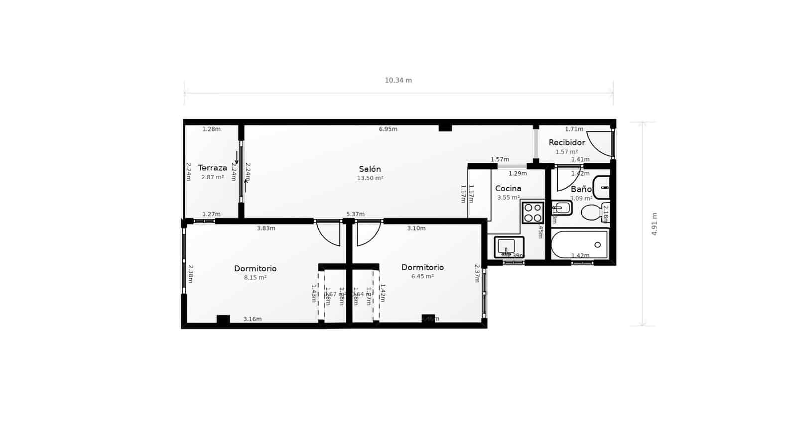 2 soveværelse Lejlighed til salg i Torrevieja med swimmingpool garage - € 239.000 (Ref: 10168585)