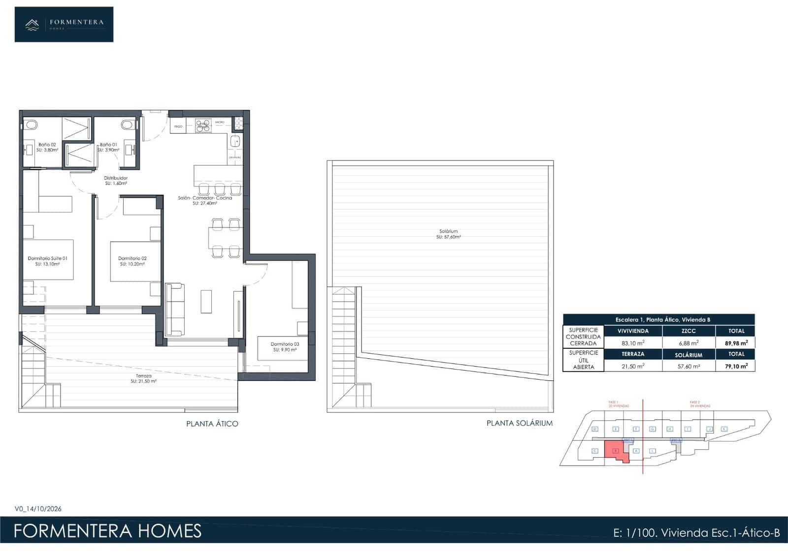 3 bedroom Penthouse for sale in Formentera del Segura with pool garage - € 360,000 (Ref: 10168589)