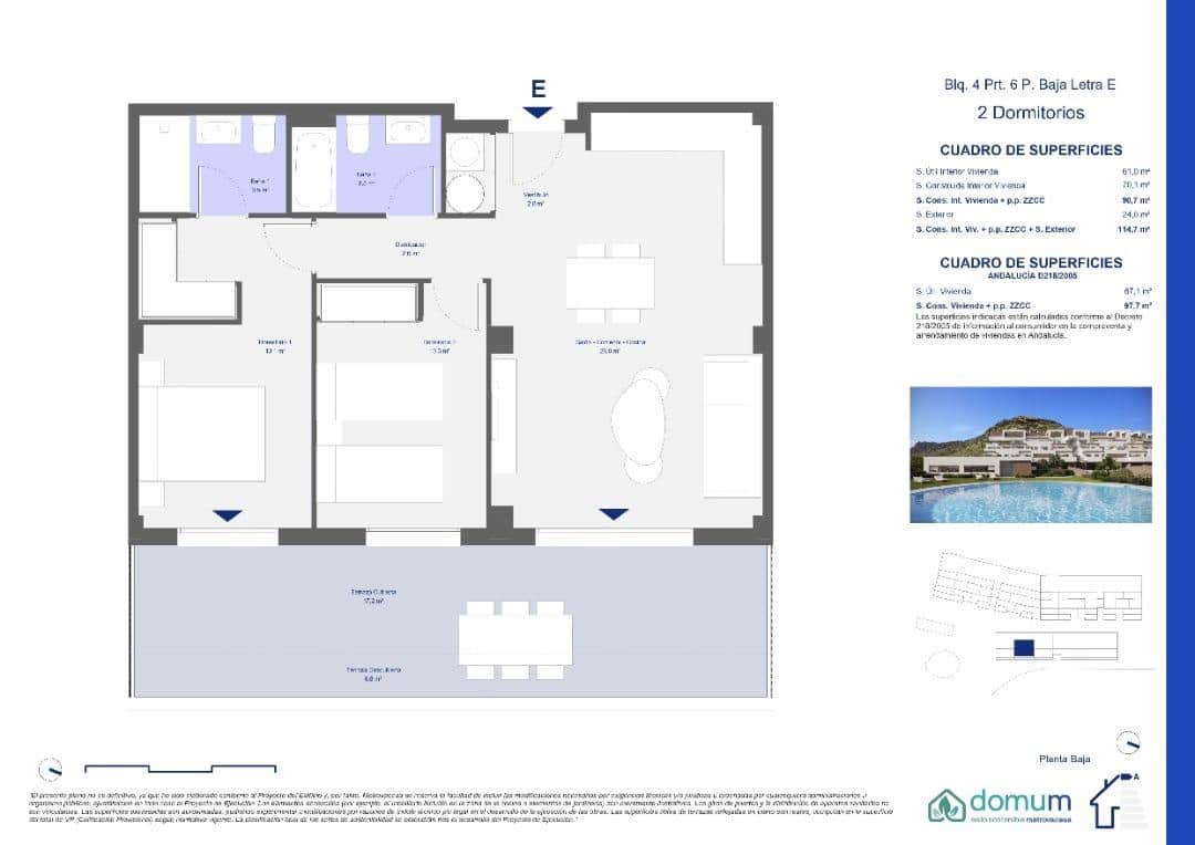 2 sypialnia Apartament na sprzedaż w Pulpi z basenem garażem - 232 000 € (Ref: 10171855)