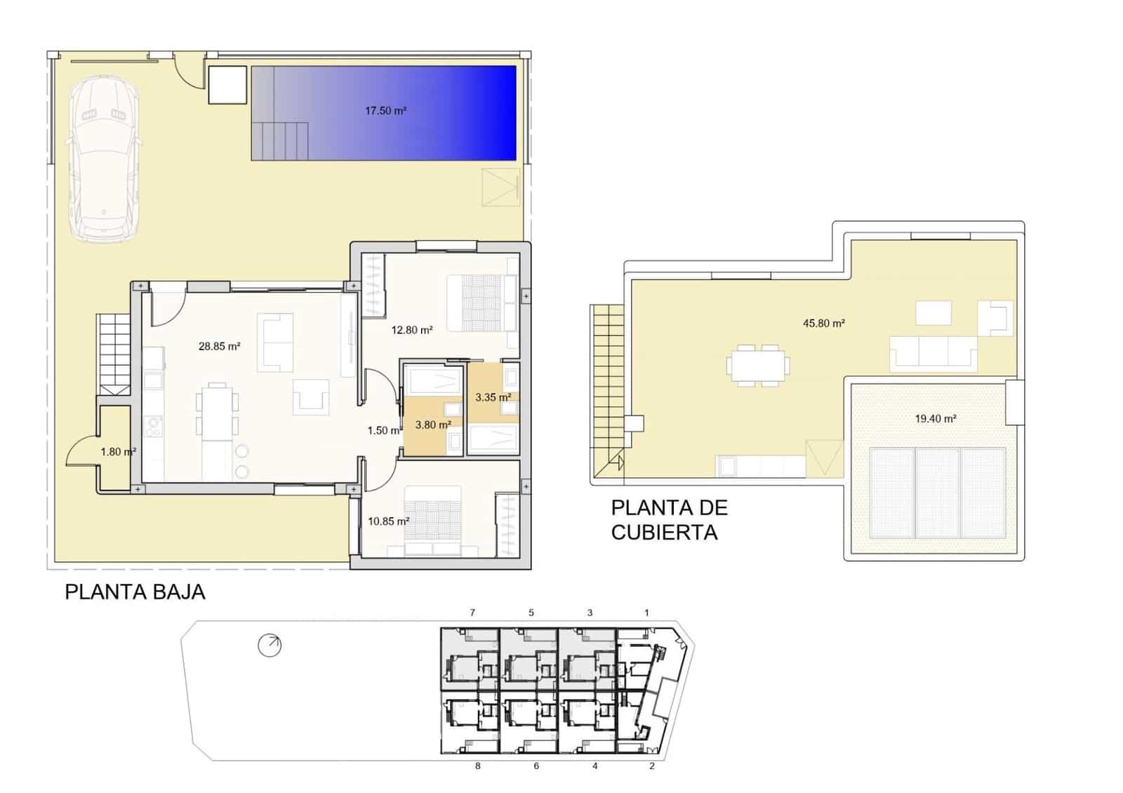 2 sovrum Semi-fristående Villa till salu i Roldan med pool garage - 339 900 € (Ref: 10187236)