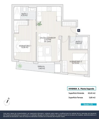 2 quarto Apartamento para venda em Playa del Cura, Torrevieja com piscina - 225 000 € (Ref: 9032412)