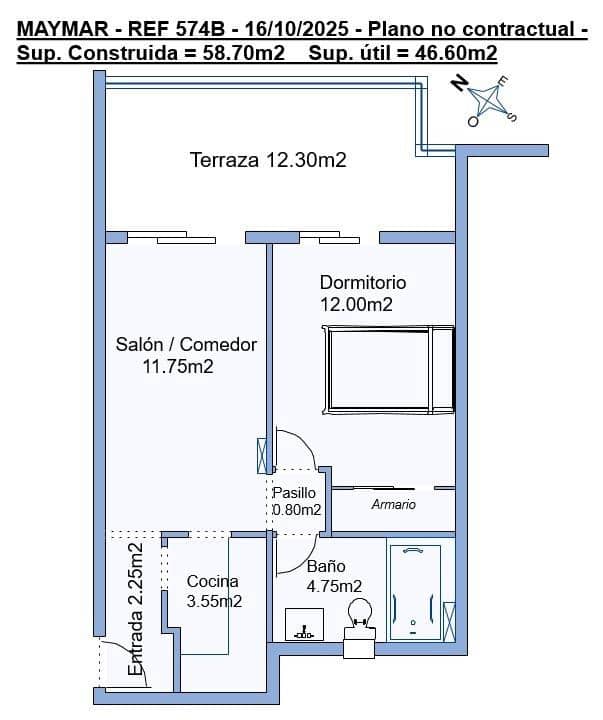 1 slaapkamer Penthouse te koop in Torrevieja met garage - € 157.740 (Ref: 9317938)