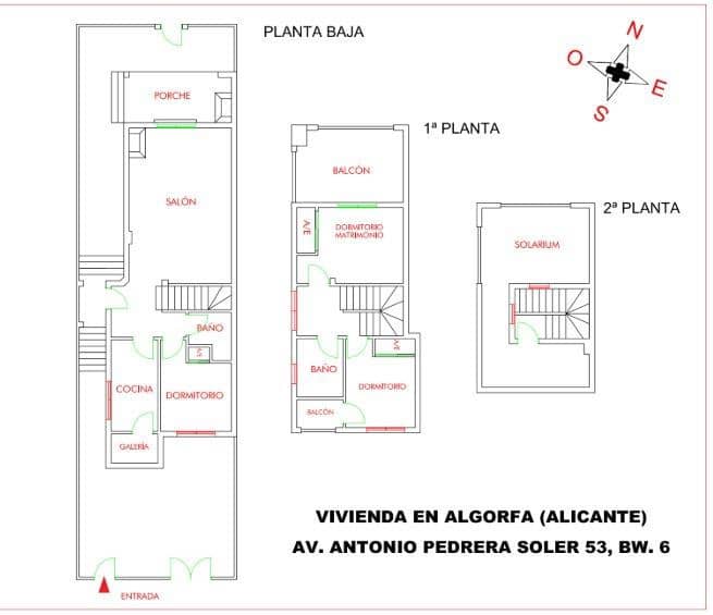 3 slaapkamer Halfvrijstaande villa te koop in Algorfa - € 220.000 (Ref: 9362443)